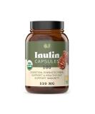 Organic Inulin Capsules 520mg - 100 Pills | Natural Jerusalem Artichoke Inulin - Buy Online on GoSupps.com