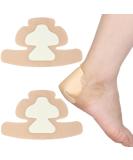 Silicone Heel Foam Bandages - Waterproof Absorbent Dressing for Ulcers & Cracked Heels (Pack of 2) - 5x8 Inch Gentle Adhesive - Buy Online on GoSupps.com