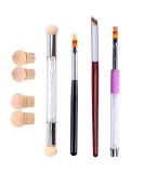 WOKOTO 4 Pcs Ombre Nail Brush Set - Gradient Nail Sponges & Acrylic Application Tools - Buy Online on GoSupps.com