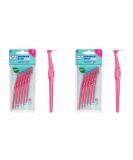 TePe Angle Interdental Brushes - Pink 0.4mm (2-Pack 6 Pieces) | Optimal Oral Care for Healthy Teeth - Buy Online on GoSupps.com