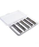 50-Part Fly Fishing Set | Colorful Assortment of Dry & Wet Flies | Bionic Fly Accessories for International Fishing - Buy Online on GoSupps.com