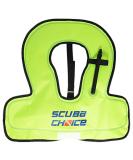 Scuba Choice Youth Kids Snorkel Vest Neon Yellow/Blue with Name Box - Buy Online on GoSupps.com