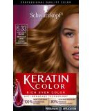 Schwarzkopf Keratin Color Permanent Hair Color Cream  6.33 Light Gold Brown  1 Kit - Buy Online on GoSupps.com