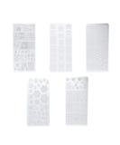 FRCOLOR Christmas Nail Art Stamping Plate Set - 5 Pieces with Stamp & Scraper for Holiday Nail Designs - Buy Online on GoSupps.com