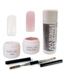 AcrylGel PolyGel Set - High Viscosity Nail Gel for UV/LED | Stable & Easy to Use - Acrylic Nail Supplies - Buy Online on GoSupps.com