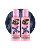Crazy Color Metallic Sapphire Semi-Permanent Hair Dye - Deep Blue Vegan Formula | 200ml - Buy Online on GoSupps.com