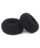 WACURRENTHYD Hair Donut Bun Maker 2PCS - Medium 3 Inch Black Chignon Doughnut Shaper for Short & Thin Hair - Buy Online on GoSupps.com
