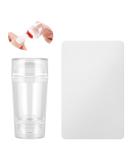 Buy Auidy 6txd Double-End Silicone Nail Art Stamper & Scraper | DIY Nail Design Tools for Perfect French Nails & Stamping | 7x3cm - Buy Online on GoSupps.com