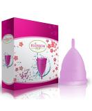 Blossom Menstrual Cup - Eco-Friendly Reusable Silicone Period Cup (Small Purple) | Say Goodbye to Tampons - Buy Online on GoSupps.com