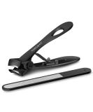 SZQHT Heavy Duty Stainless Steel Nail Clippers for Tough Fingernails and Toenails - Ideal for Elder Men, Seniors, and Adults - Black - Buy Online on GoSupps.com