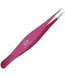 Majestic Bombay Pink Fine Point Tweezers - Precision Stainless Steel Tweezers for Splinter, Tick, Hair Removal - Buy Online on GoSupps.com
