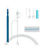 USB Ear Endoscope 3-in-1 Digital Otoscope - HD Inspection Camera for Ear Wax Removal with 6 LED Lights | Compatible with Android & PC (Navy Blue) - Buy Online on GoSupps.com