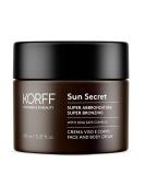 Korff Korff Sun Secret Super Browning Mitte sunscreen for face and body sublimation tanning cream DNA formula safe complex formula soft texture 150 ml - 220 g - Buy Online on GoSupps.com