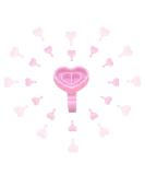 200 Pcs Smart Glue Cups for Eyelash Extensions - Disposable Heart-Shaped Adhesive Holders in Pink | Volume Eyelash Fan Cup - Buy Online on GoSupps.com