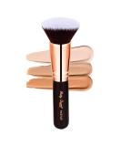 Party Queen Flat Top Kabuki Foundation Brush - Vegan Synthetic Makeup Tool for Liquid & Cream Blending - RoseGold FV8 - Buy Online on GoSupps.com