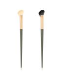 Yolev Nose Contour Brush Set - 2 Half Fan-Shape Brushes for Dark Circles & Puffiness | Under Eye Concealer & Makeup Blending Tools - Buy Online on GoSupps.com
