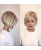 Baruisi Short Blonde Wig for White Women - Layered Synthetic Bob Wig with Side Part for Halloween Party Cosplay - Includes Wig Cap (Platinum Blonde) - Buy Online on GoSupps.com