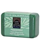 One With Nature Peppermint Dead Sea Mineral Soap  7 Ounce Bar - Buy Online on GoSupps.com