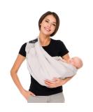 CUBY Baby Carrier Sling - Adjustable Newborn Essentials for Comfortable Nursing - Dark Grey - Buy Online on GoSupps.com