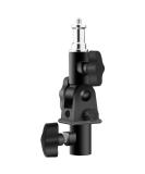 WELLMAKING U-Shape Camera Flash 180Swivel Mount Bracket with Standard 1/4 to 3/8 inch Metal Male Screw Spigot Stud Compatible for Umbrella Softbox Reflector Holder Stand for Video Light Studio Light - Buy Online on GoSupps.com