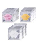 Collagen crystal lip masks set 3 types 15PCs moisturizing nourishing lip plasters anti-folds anti-aging hydrate gel masks improvement in skin care - Buy Online on GoSupps.com