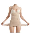 BIONICORE 3-in-1 Postpartum Belly Band Abdominal Binder Support - Pregnancy Recovery Belt for C Section - Body Shaper - Beige, Size L - Buy Online on GoSupps.com