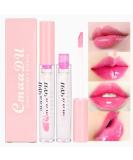 Evpct 2Pcs Clear Color Changing Lip Gloss Set for Women Girls - Pink Mood Lip Oil Balm Stain Glaze Pack, Hydrating Formula - 0.21 Fl Oz (Pack of 1) - Buy Online on GoSupps.com