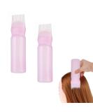 Norhogo 2 Pieces Hair Dye Brush Bottle Root Comb Applicator - Pink - Buy Online on GoSupps.com