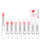 Silicone Lip Brushes Set with Caps for Makeup & Beauty - 8pcs/box - Buy Online on GoSupps.com