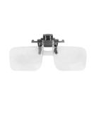 Clip-On Flip-Up Reading Glasses 60mm Magnifying Glasses for Close Work Sewing & Watching Black International Shipping Available - Buy Online on GoSupps.com