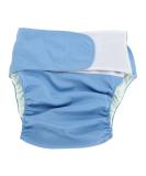 Adult Cloth Diaper - Reusable, Washable & Adjustable Large Nappy in Blue - Buy Online on GoSupps.com