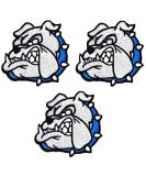 Set of 3 Gray Dog Cute Pet Cartoon Iron On Embroidered Patches - Pitbull Bulldog Stickers for Kids DIY Projects - Buy Online on GoSupps.com