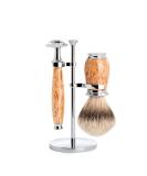 M HLE PURIST Karelian Masur Birch Silvertip Badger Safety Razor Set - Premium 3-Piece Shaving Kit for a Luxurious Grooming Experience | International Shipping Available - Buy Online on GoSupps.com