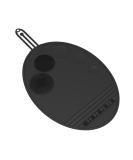 Buy Brush Cleaning Mat - Silicone Cosmetic Brushes Scrubber Mat for Travel & Home | Portable Black Washing Tool - Buy Online on GoSupps.com