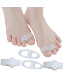 Feifanshop 4 pieces silicone toe spreader at Hallux Valgus Universal Size bale toe corrector toe separator with 2 loops gel toe corrector - Buy Online on GoSupps.com