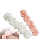 Kapsing 2-Piece Baby Headband Set | Elastic Turban Hairbands for Newborns & Toddlers | Flower Accessories for Baby Girls - Buy Online on GoSupps.com