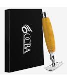 Premium Metal Safety Razor for Men & Women - Black & White | Eco-Friendly Shaving Solution - Buy Online on GoSupps.com