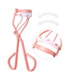 Uranian Eyelash Curler with Built-in Comb and Silicone Refill Pads - Premium Makeup Tool for Perfectly Curled Lashes - Pink-White Comb Included - Buy Online on GoSupps.com