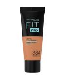 MAYBELLINE Fit Me Matte & Poreless Makeup No. 334 Warm Tan - 30 ml | Buy Internationally Online - Buy Online on GoSupps.com