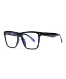 GLINDAR Blue Light Blocking Glasses - Oversized Square Computer Glasses for Women Men, Reduce Eye Strain, Black - Buy Online on GoSupps.com