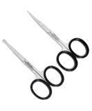 ProMax Facial Hair Scissors for Men - Curved & Rounded Blades, Trim Moustache, Nose Hair, Beard & More - 100% Stainless Steel - Buy Online on GoSupps.com