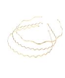Lurrose 3pcs Gold Metal Headbands - Fashion Spring Hair Hoop for Women and Girls - Buy Online on GoSupps.com