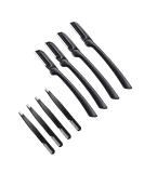 FOMIYES Eyebrow Shaving Set - 4 Facial Razors & Tweezers for Perfect Eyebrows | Women's Hair Trimmer & Eyelash Tweezers - Buy Online on GoSupps.com