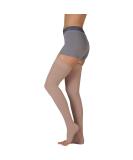 Juzo Basic 4411ag Thigh-High Compression Stocking 20-30mmHg Open Toe - Black Size 2 (II) | International Shipping Available - Buy Online on GoSupps.com
