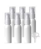 ZEOABSY 6 Pieces 30 ml White Lotion Bottles with White Pump 30ml Empty PET Plastic Lotion Pump Bottle Cosmetic Gel Travel Container for Cosmetic Make up Cleaning + 1 x Funnel Green 30ml - Buy Online on GoSupps.com