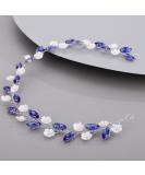 Chargances Blue Crystal Rhinestone Headband - Bridal Prom Hair Accessory for Women & Girls - Buy Online on GoSupps.com