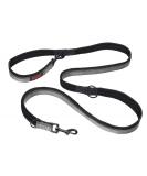 HALTI Double-Ended Lead For Dogs Size Large Black 2m Best Premium Puppy & Dog Leash Neoprene-Padded Easy to Use Reflective Adjustable Lengths Ideal Dog Lead for Hands Free Running & Training Black Large - Buy Online on GoSupps.com