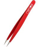 REMOS splinter tweezers - stainless steel INOX rustproof 9.5 cm - fine tip red - Buy Online on GoSupps.com
