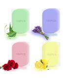 Fancyou 400PCS Portable Paper Soap Sheets Refill - Aloe Vera Lavender Rose Scented Soap Flakes - Mini Disposable Hand Soap for Travel, Camping, Hiking - Skin Friendly Foaming Hand Soap - Refill Pack - Buy Online on GoSupps.com