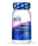 Haya Labs N-Acetylcysteine 600mg - 60 Tablets: Powerful Antioxidant Support - Buy Online on GoSupps.com
